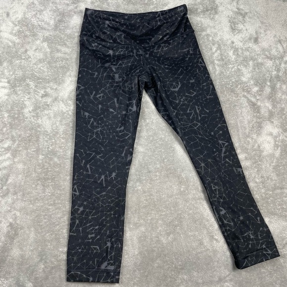 Lululemon Leggings Womens 4 Wunder Under Crop II Full-On Luon Star Crushed Gym - Picture 6 of 9